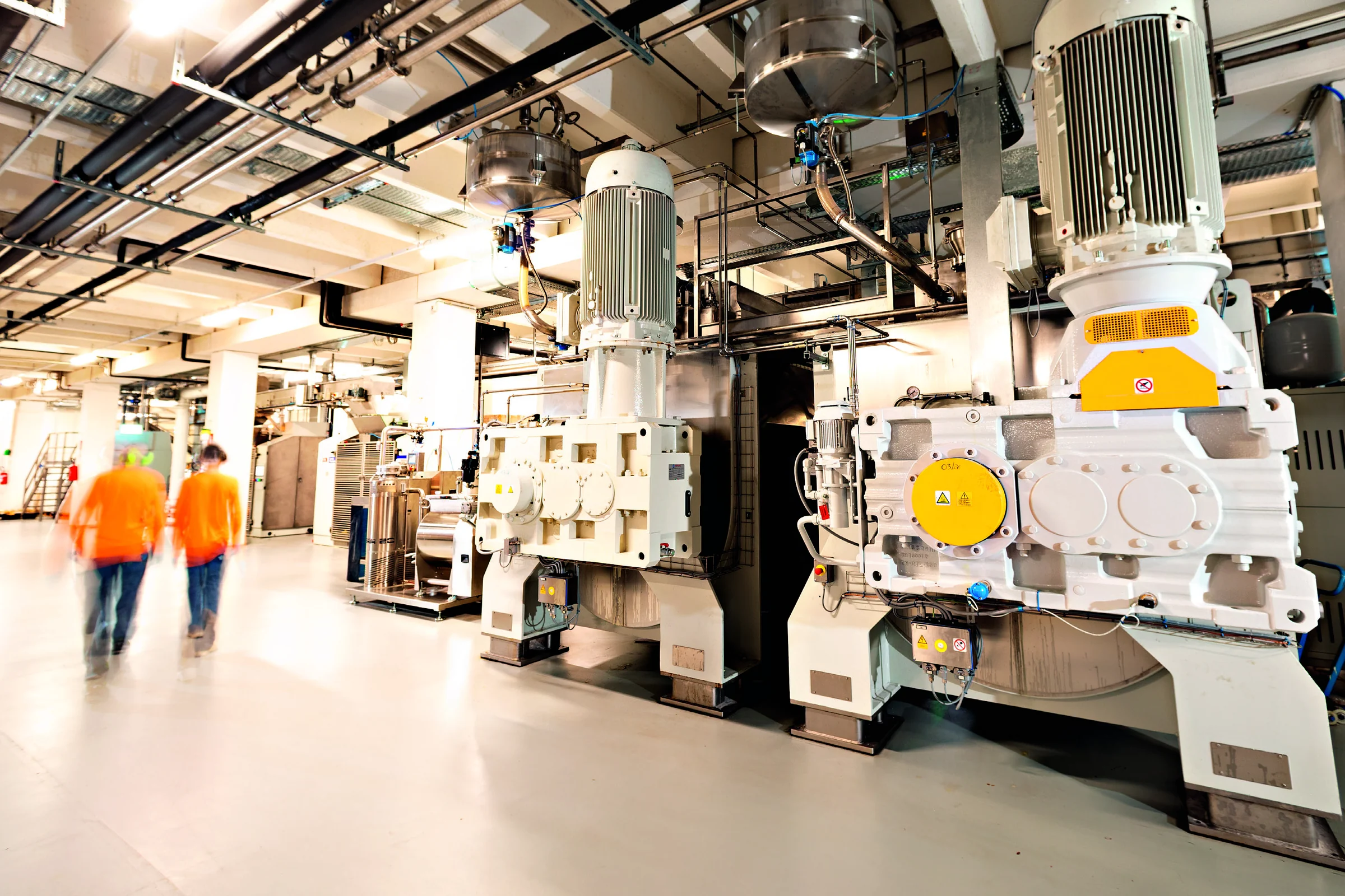 The Laica factory in Arona: the chocolate processing department