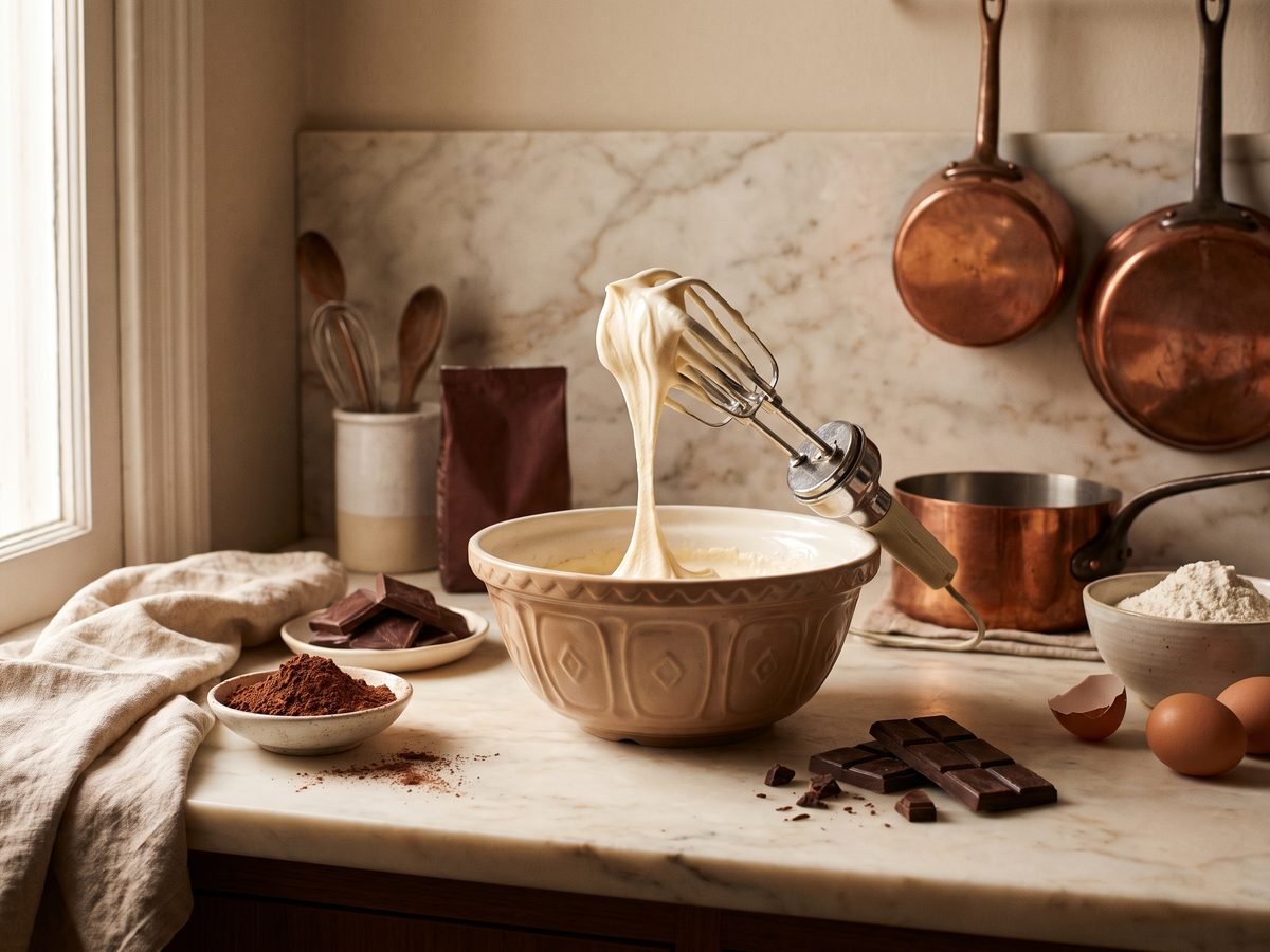 Eggs whisked with sugar