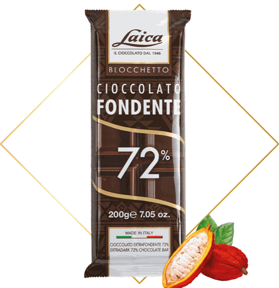 Blocchetto Cioccolato Extra Fondente 72% — Laica